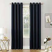 Sun Zero&reg; Mariah Saxon 84-Inch Grommet Window Curtain Panel in Navy Blue (Single)