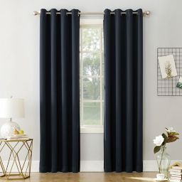 Sun Zero® Mariah Saxon Grommet Window Curtain Panel (Single)