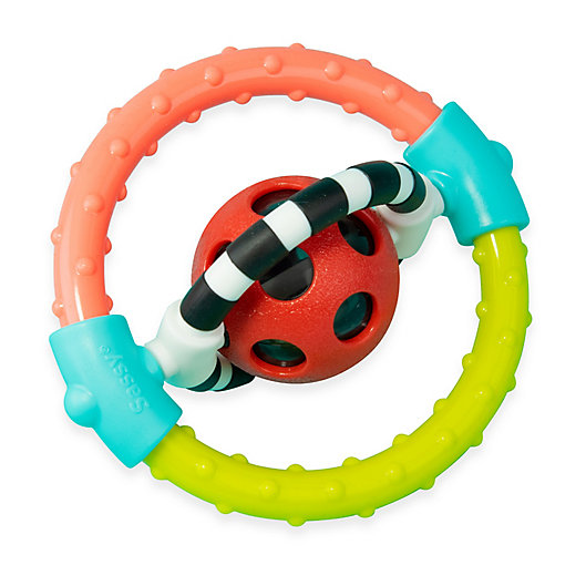 Alternate image 1 for Sassy Spin & Chew Flexible Ring Rattle