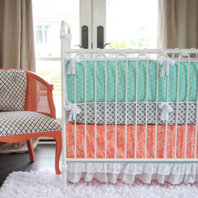 Caden Lane Lacey Dot Crib Bedding Bed Bath Beyond