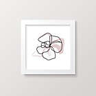 Alternate image 3 for goumi&reg; Organic Cotton 3-Piece Abstract Floral Framed Wall Art Set in White