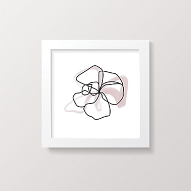 goumi&reg; Organic Cotton 3-Piece Abstract Floral Framed Wall Art Set in White. View a larger version of this product image.