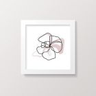 Alternate image 3 for goumi&reg; Organic Cotton 3-Piece Abstract Floral Framed Wall Art Set in White