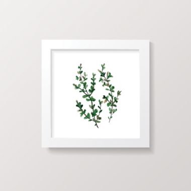 goumi&reg; Organic Cotton 3-Piece Botanical Framed Wall Art Set in White. View a larger version of this product image.