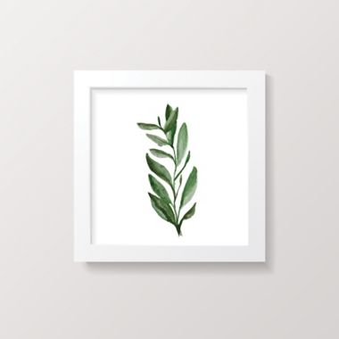 goumi&reg; Organic Cotton 3-Piece Botanical Framed Wall Art Set in White. View a larger version of this product image.