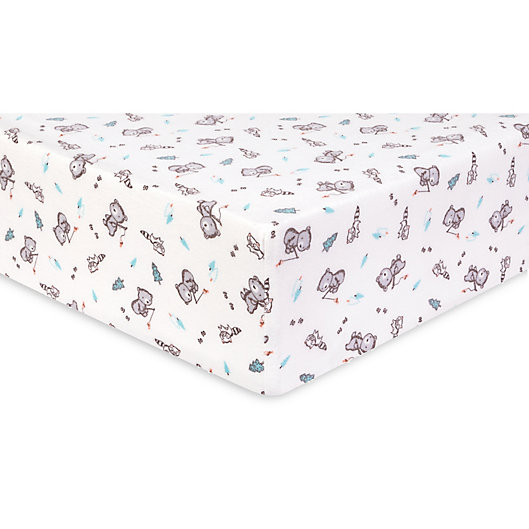 Alternate image 1 for Trend Lab® Gone Fishing Deluxe Flannel Fitted Crib Sheet