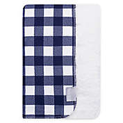 Trend Lab Buffalo Check Baby Blanket in Navy/White