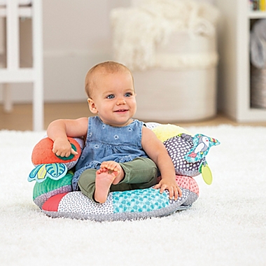 Infantino&trade; 2-in-1 Tummy Time and Seated Support in Green/Blue. View a larger version of this product image.