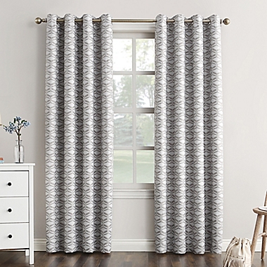 Sun Zero&reg; Raleigh 63-Inch Grommet 100% Blackout Window Curtain Panel in Grey (Single). View a larger version of this product image.
