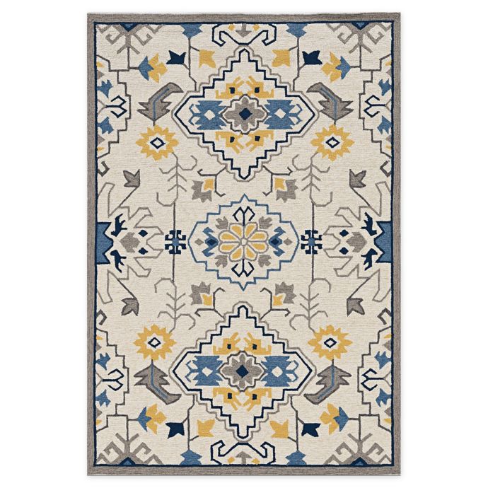 KAS Austin Indoor/Outdoor Rug in Ivory | Bed Bath & Beyond