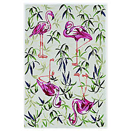 KAS Sonesta Flamingo 7'6 x 9'6 Area Rug in Ivory/Pink