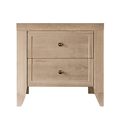 Milk Street Baby Cameo 2-Drawer Nightstand in Natural Toast. View a larger version of this product image.