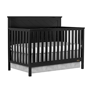 Dream On Me Skyline 5-in-1 Convertible Crib in Black. View a larger version of this product image.