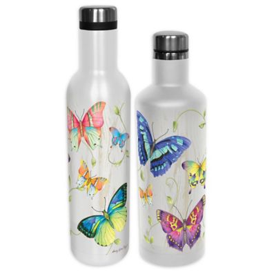 Indigo Falls&reg; Buttleflies Water Bottle with Lid