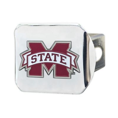 Mississippi State University Color Emblem on Chrome Hitch Cover