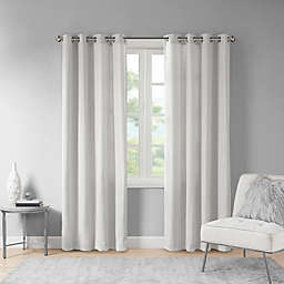 Madison Park Englewood Grommet Solid Piece Dyed Window Curtain Panel (Single)