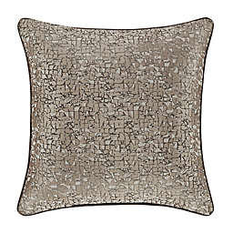 J. Queen New York™ Cracked Ice 20-Inch Square Throw Pillow in Taupe