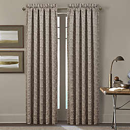 J. Queen New York™ Cracked Ice 2-Pack 84-Inch Rod Pocket Window Curtain Panels in Taupe