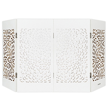 Cardinal Gates&reg; Freestanding Starburst Decorative Pet Gate in White. View a larger version of this product image.