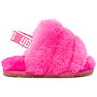 Alternate image 0 for UGG&reg; Size 0-6M Fluff Strap Sandal in Pink