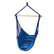 Sunnydaze Decor Hanging Hammock Swing Chair in Blue