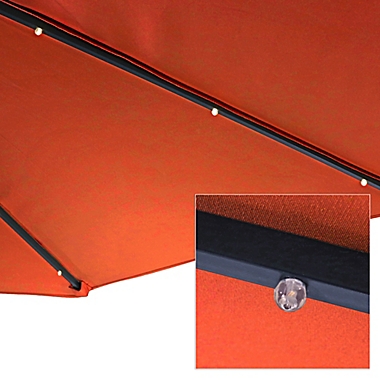Sunnydaze 10-Foot Offset Cantilever Solar LED Patio Umbrella. View a larger version of this product image.