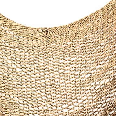 Sunnydaze Decor Caribbean Hanging Rope Hammock Chair in Tan. View a larger version of this product image.