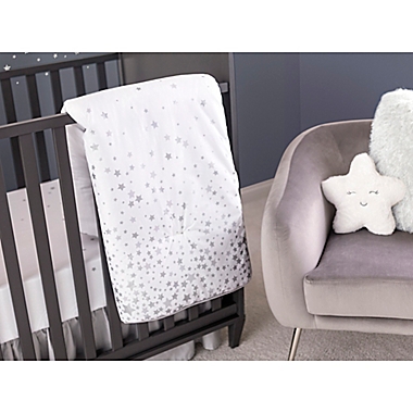 Trend Lab&reg; Sprinkle Stars 3-Piece Crib Bedding Set in Grey/Silver. View a larger version of this product image.