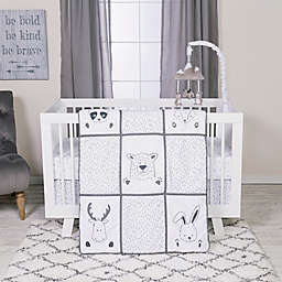 Trend Lab® Peek-a-Boo Forest 3-Piece Crib Bedding Set in White