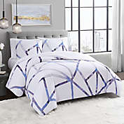 Vince Camuto&reg; Obelis 3-Piece Full/Queen Comforter Set in White/Blue