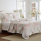 Alternate image 1 for Laura Ashley&reg; Celina Patchwork Reversible 3-Piece  Full/Queen Quilt Set in Pastel Pink