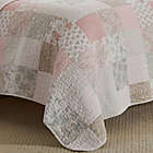 Alternate image 4 for Laura Ashley&reg; Celina Patchwork Reversible 3-Piece  Full/Queen Quilt Set in Pastel Pink