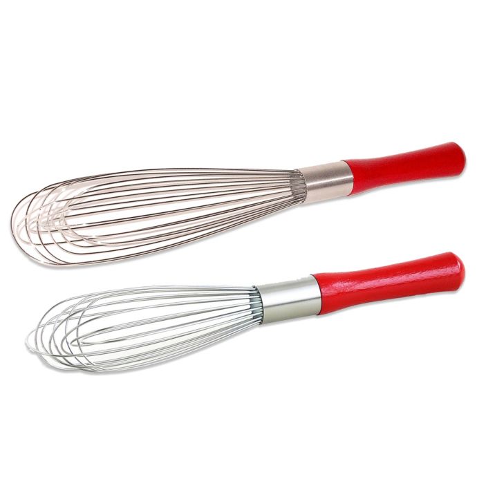 AllPurpose French Whisk with Red Enamel Wood Handle Bed Bath and
