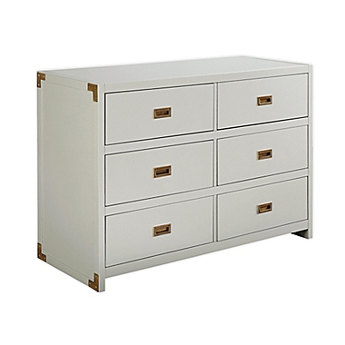 Baby Relax Miles 6-Drawer Dresser in Grey. View a larger version of this product image.