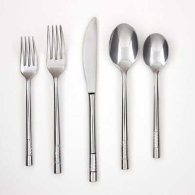 Cambridge® Silversmiths Ashley Mirror Hammered 20-Piece Flatware Set