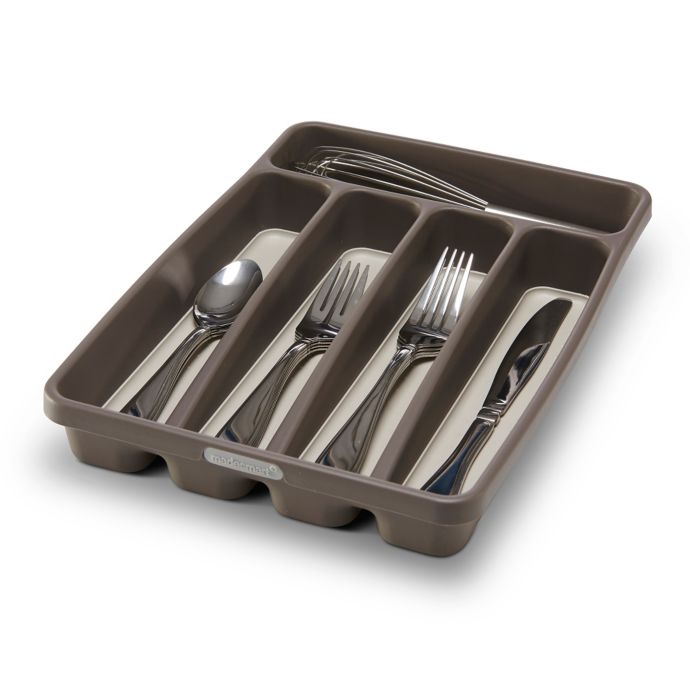 Madesmart 5 Compartment Mini Cutlery Tray In Grey Bed Bath Beyond
