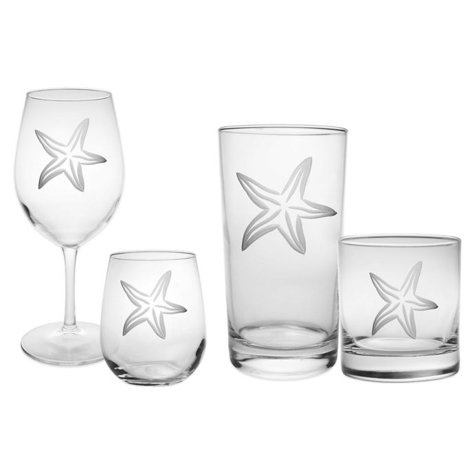 Rolf Glass Starfish Wine Bar Collection Bed Bath Beyond