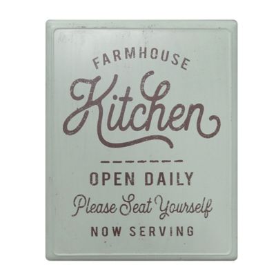 Bee &amp; Willow&trade; 18-Inch x 14-Inch Vintage &quot;Kitchen&quot; Metal Sign in Sage