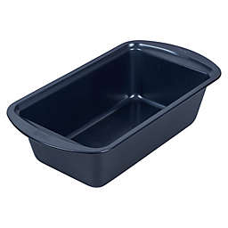 Wilton® Nonstick Diamond-Infused 5-Inch x 9-Inch Loaf Baking Pan in Navy