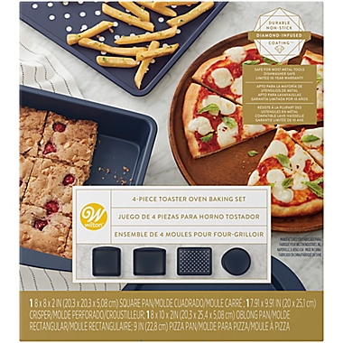 Wilton&reg; Nonstick Diamond-Infused 4-Piece Toaster Oven Baking Set. View a larger version of this product image.