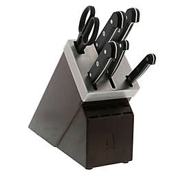 ZWILLING Gourmet 7-Piece Kitchen Knife Set with Self-Sharpening Knife Block