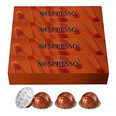 Nespresso&reg; VertuoLine Barista Creations Hazelino Muffin Capsules 40-Count. View a larger version of this product image.
