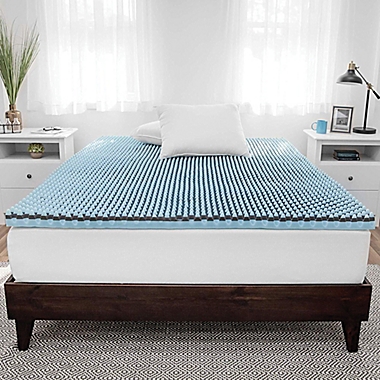 SensorPEDIC Sensorwell 2.5&quot; Charcoal-Infused Memory Foam Twin Mattress Topper. View a larger version of this product image.