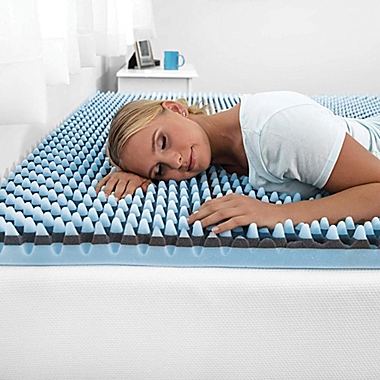 SensorPEDIC Sensorwell 2.5&quot; Charcoal-Infused Memory Foam Twin Mattress Topper. View a larger version of this product image.
