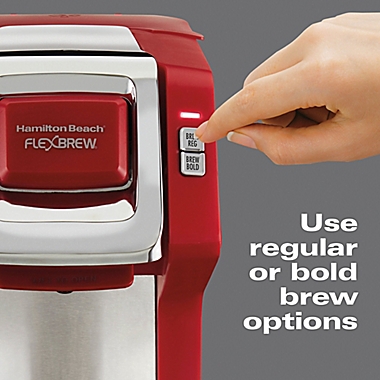 Hamilton Beach FlexBrew&reg; Single-Serve Coffee Maker in Red. View a larger version of this product image.
