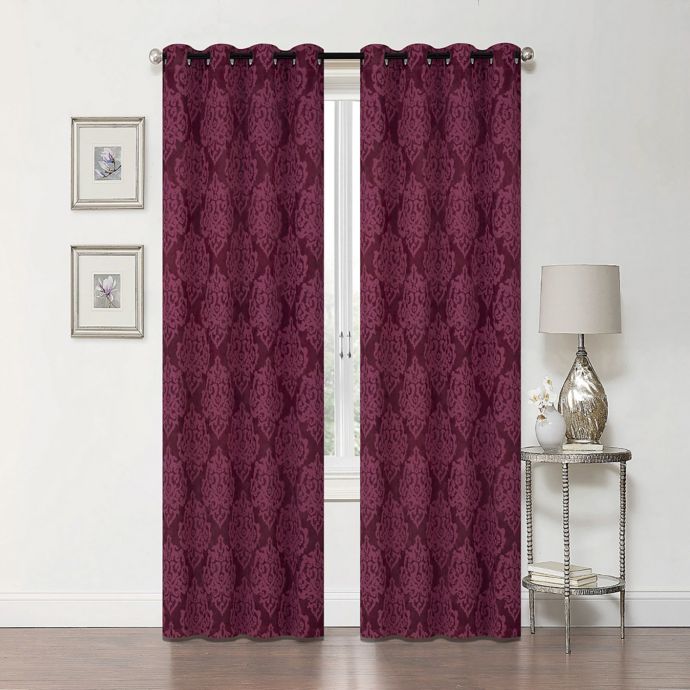 Delaney 84Inch Grommet Blackout Window Curtain Panel Bed Bath and