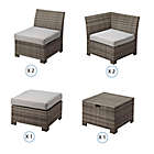 Alternate image 8 for Coastal 6-Piece Sectional Patio Sofa Set in Grey/Cream