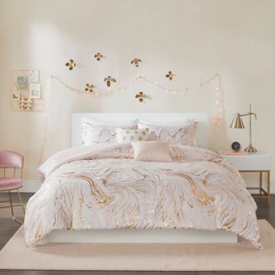 Blush Gold, Bed And Bath Queen Comforters