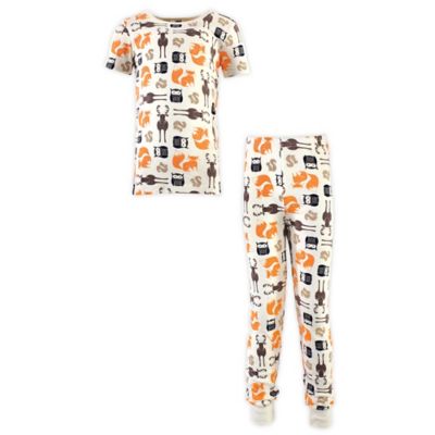 Hudson Baby&reg; 2-Piece Short Sleeve Cotton Pajama Set