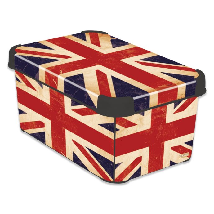 Curver® Deco StockholmLine British Flag Storage Box Bed Bath and